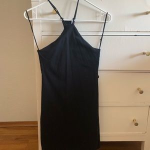 zara black mini dress
